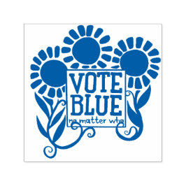 Sello Automático Votar azul sin importar quién