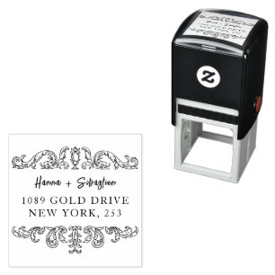 Sello Automático weddin Couple Names Simple Typography Boda
