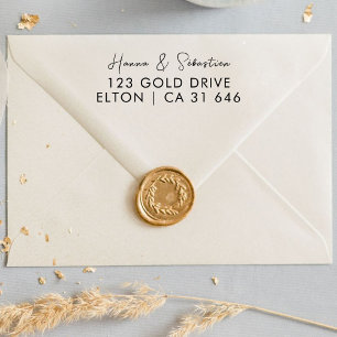 Sello Automático weddin Couple Names Simple Typography Boda
