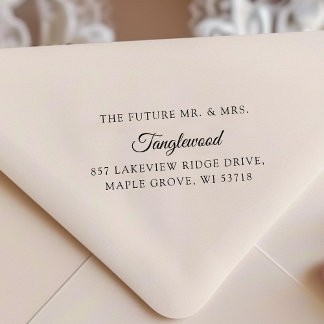Sello Automático [Wedding Stamp] The Future Mr & Mrs Address Label