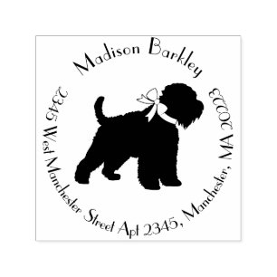 Sello Automático Wheaten Terrier Dog Silhouette