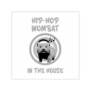 Sello Automático Wombat divertido de Hip-hop en la casa