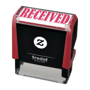 Sello Automático Word simple con marco de Office empresarial recibi