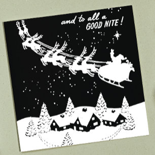 Sello Automático Y a todos los buenos Navidades nocturnos