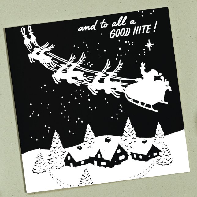 Sello Automático Y para todos una buena noche Vintage Navidad Santa (Subido por el creador)