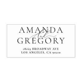 Sello Automático Y Script Elegant Names Self-Infling Rubber Stamp