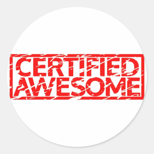 Sello Awesome certificado (Anverso)