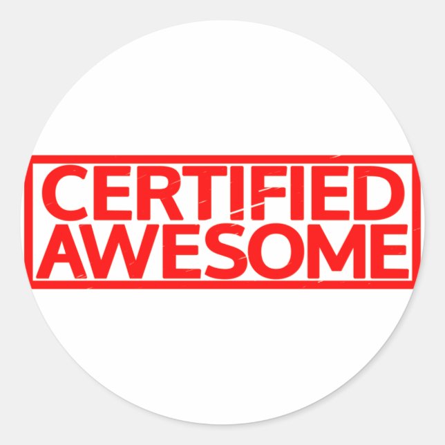 Sello Awesome certificado (Anverso)