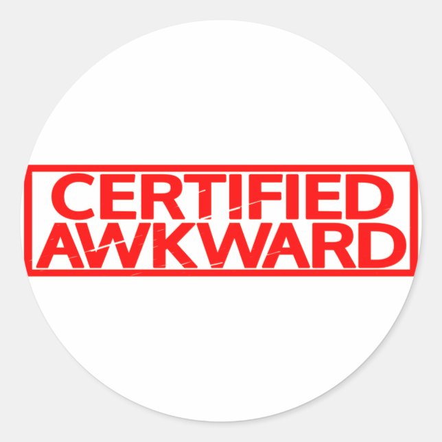 Sello Awkward certificado (Anverso)
