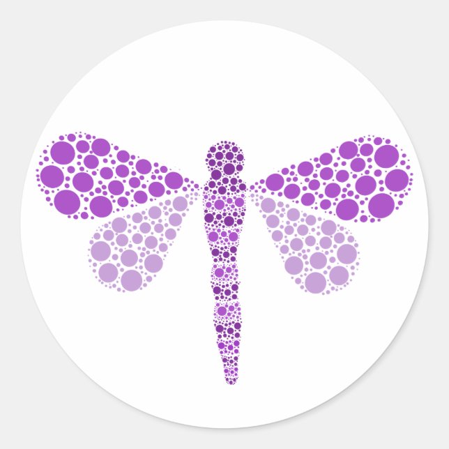 Sello Baby Shower elegante de émbolo blanco púrpur (Anverso)