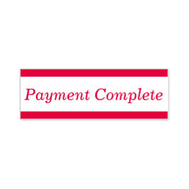 Sello básico de caucho "Pago completado"