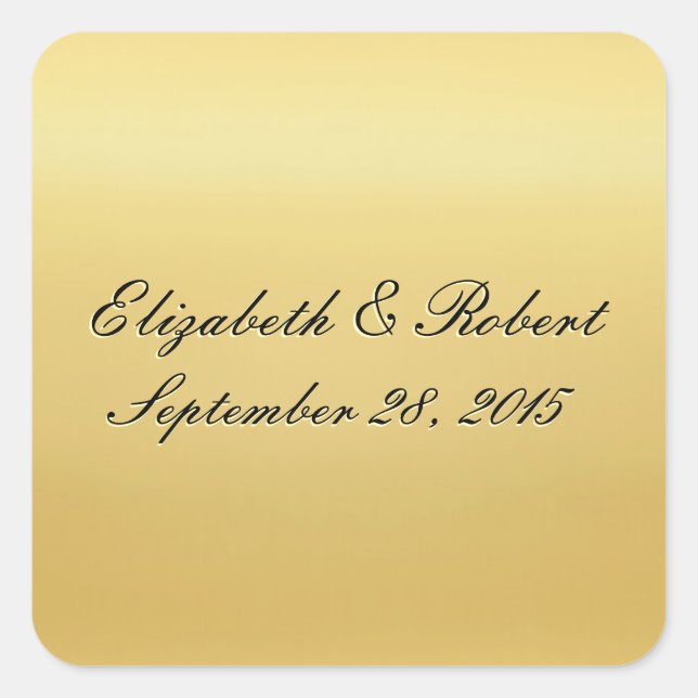 Sello Boda de color dorado (Anverso)