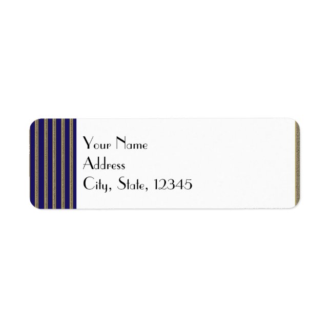 Sello Boda de Navy Art Deco Posh (Frente)