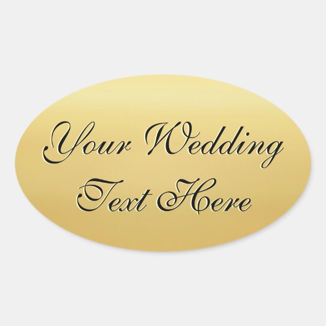 Sello Boda de oro de personalizable (Anverso)