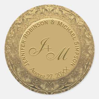 Sello Boda Monograma de personalizable