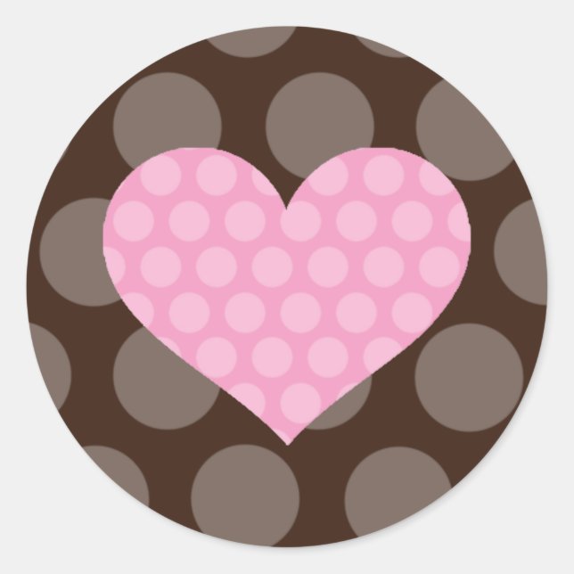 Sello Boda Polka Dot Heart (Anverso)