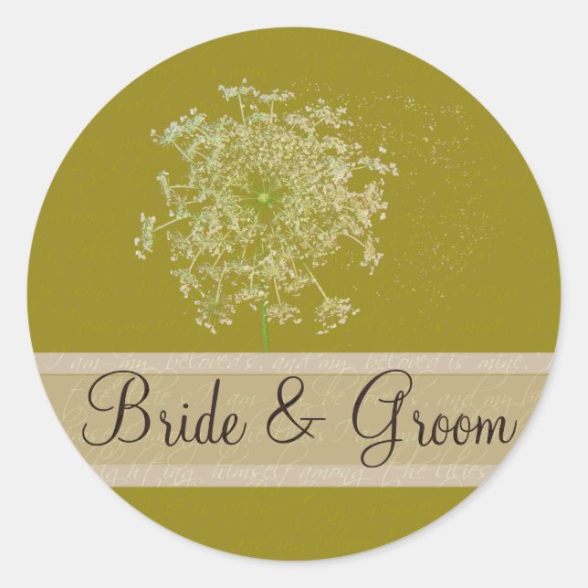 Sello Boda Queen Anne Lace (Anverso)