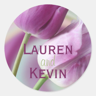 Sello Boda tulipán personalizado