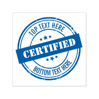Sello certificado por personalizado personalizado