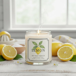 Sello comercial elegante de velas de cera de soja