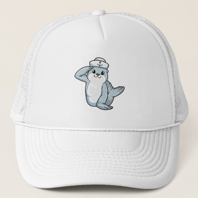 Sello como marinero con gorra de marinero (Anverso)