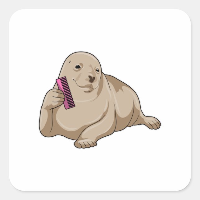 Sello como peluquero con comb (Anverso)