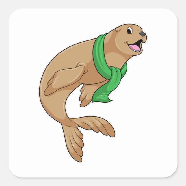 Sello con bufanda (Anverso)