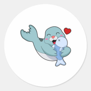 Sello con peces