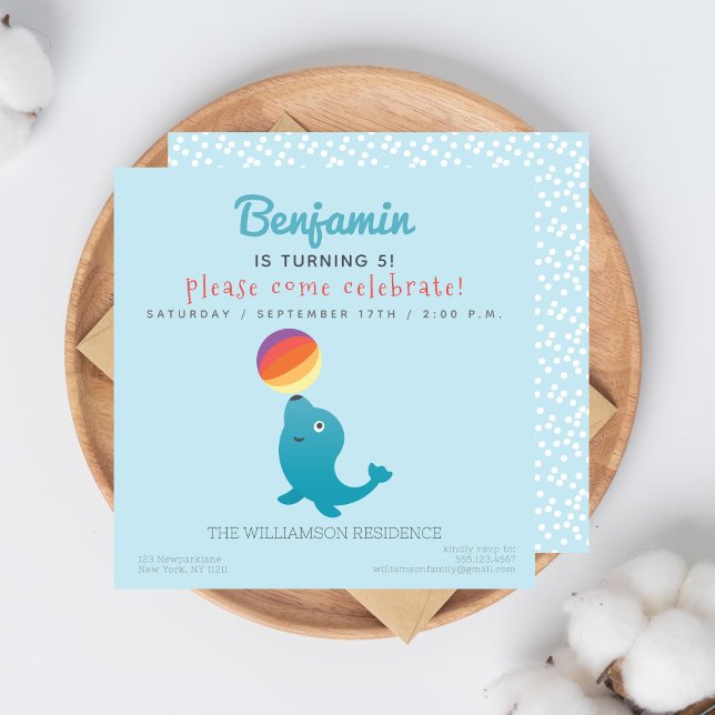 Sello Cute - Invitación a fiesta de cumpleaños de  (Subido por el creador)