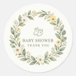 Sello de agradecimiento para regalo de baby shower