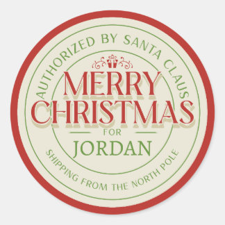 Sello de aprobación de Santa" Polo Norte personali