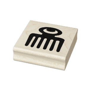 Sello de arte Adinkra de madera - Belleza de mujer