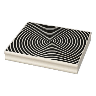 Sello de arte de caucho espiral