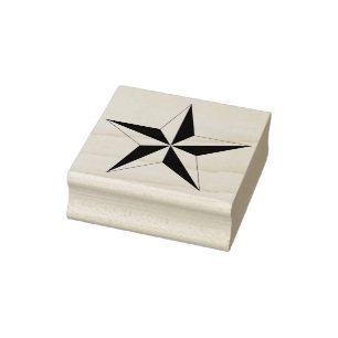 sello de arte de estrella náutica