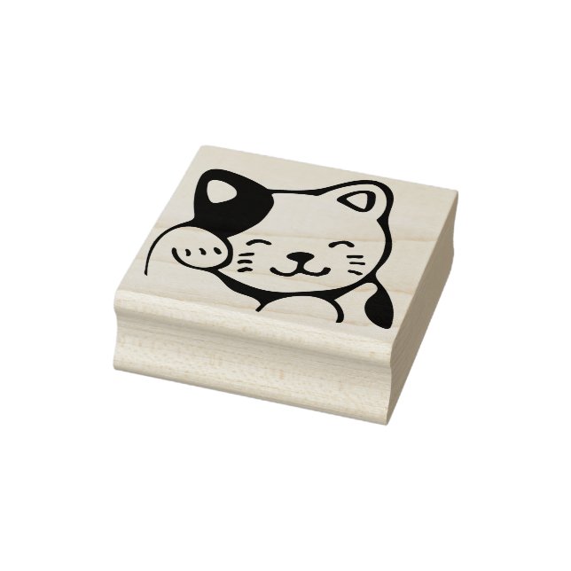 sello de arte de gato afortunado (Sello)