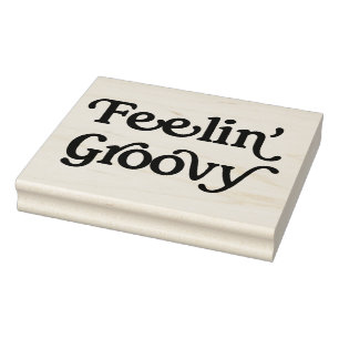 Sello de arte de goma de Feelin' Groovy