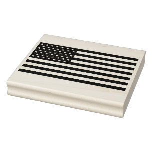 Sello de arte de goma de la bandera estadounidense