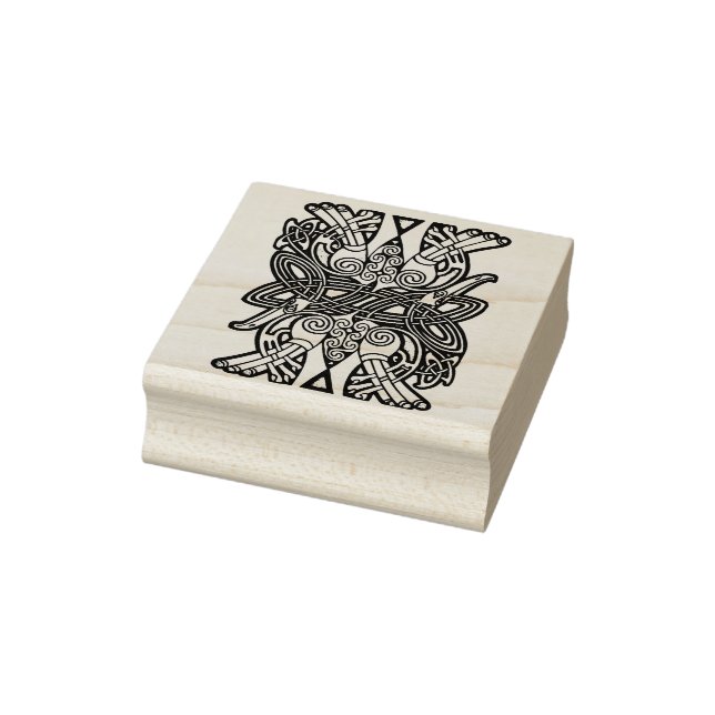 Sello de arte de ilustracion de animales celtas (Sello)