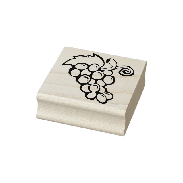 sello de arte de ilustracion de uvas (Sello)