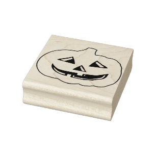 Sello de arte de la cara de calabaza ilustracion