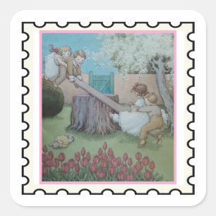 sello de arte de la rima infantil See Saw