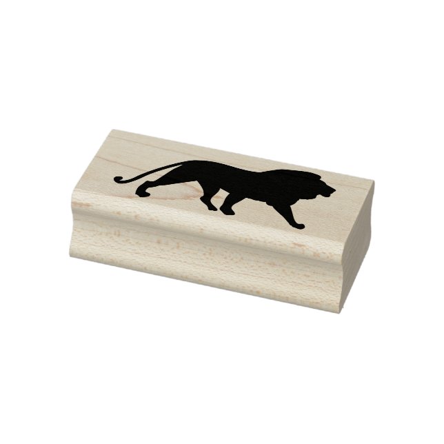 sello de arte de la silueta de león (Sello)