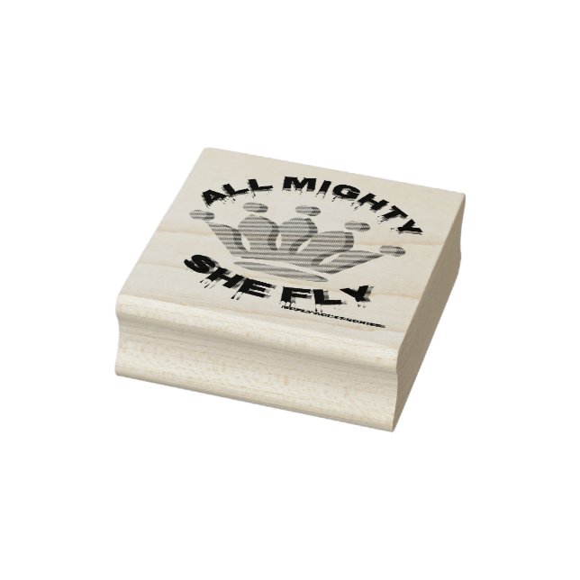 Sello de arte de madera Todopoderoso que vuele (Sello)