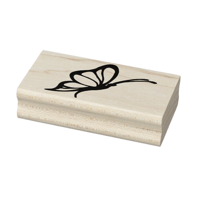 sello de arte de perfil de mariposa (Sello)