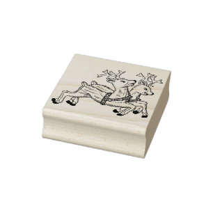 sello de arte de renos en ejecución