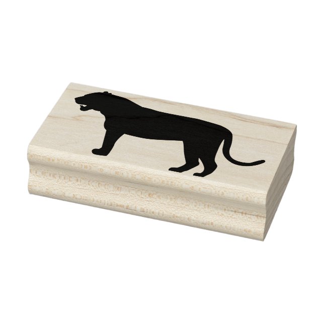 sello de arte de silhouette tiger (Sello)