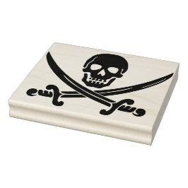 Sello de arte de silueta de espadas y calaveras