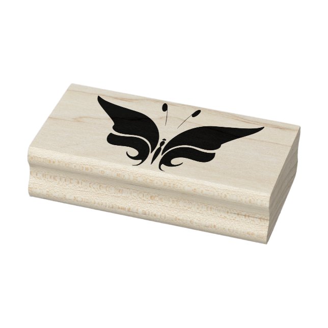 sello de arte de silueta de mariposa (Sello)