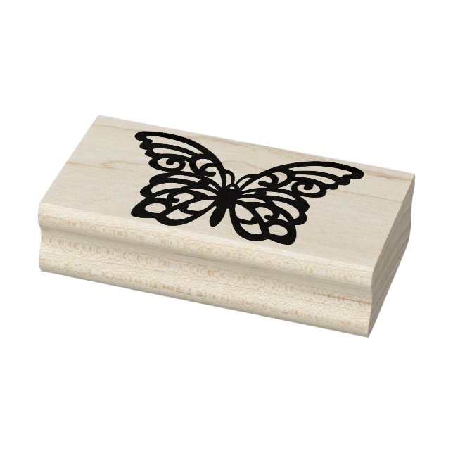 sello de arte de silueta de mariposa (Sello)
