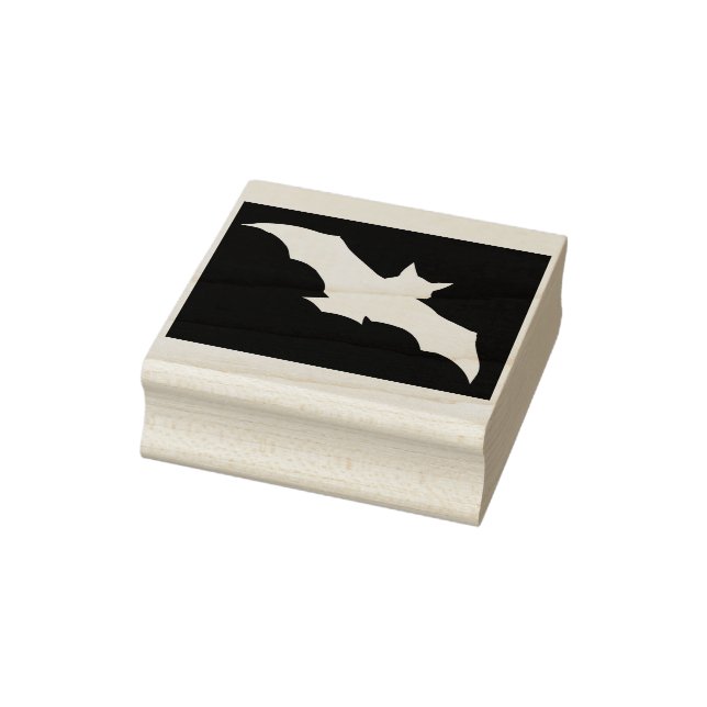 Sello de arte de silueta invertida en murciélago (Sello)